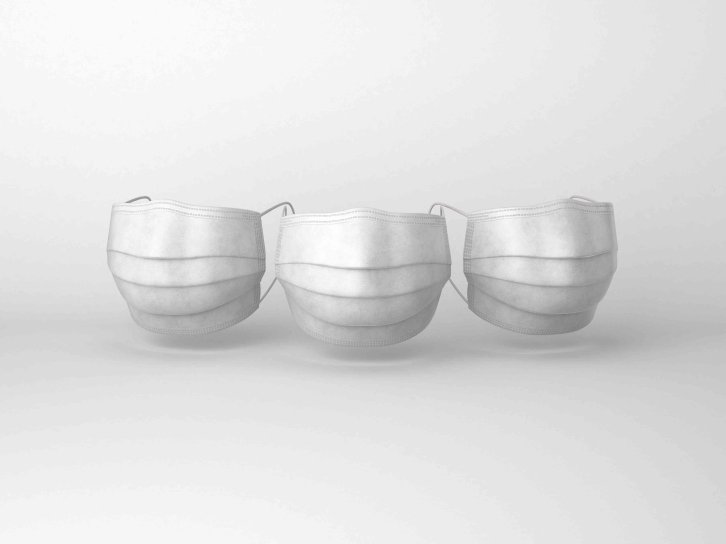 成人口罩设计psd智能贴图样机素材