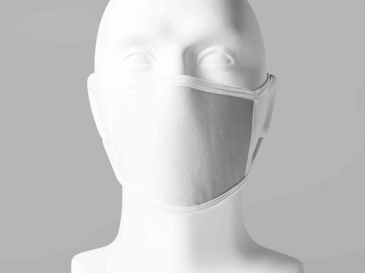 成人模特口罩演示psd智能贴图样机素材