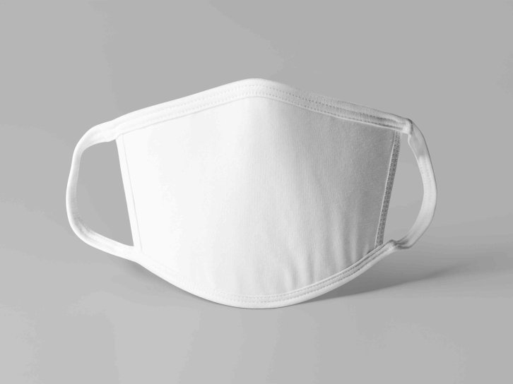 防风口罩设计psd智能贴图样机素材