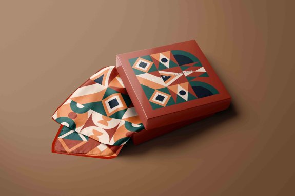 丝巾布料品牌包装PS贴图素材