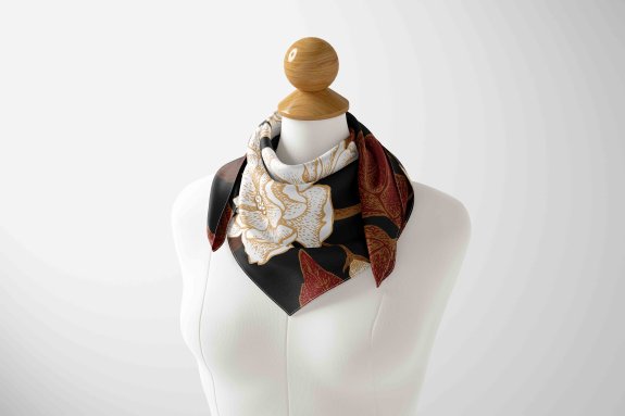 女士丝巾佩戴PS贴图素材