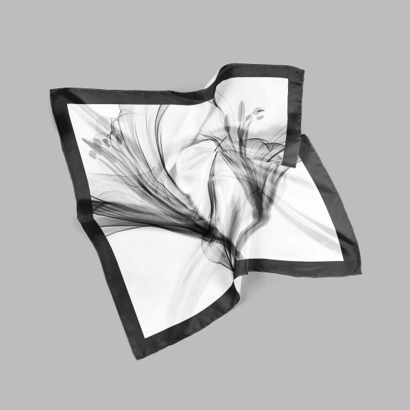 水墨风格丝巾设计psd贴图素材