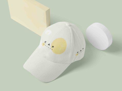 品牌VI帽子样机贴图模板