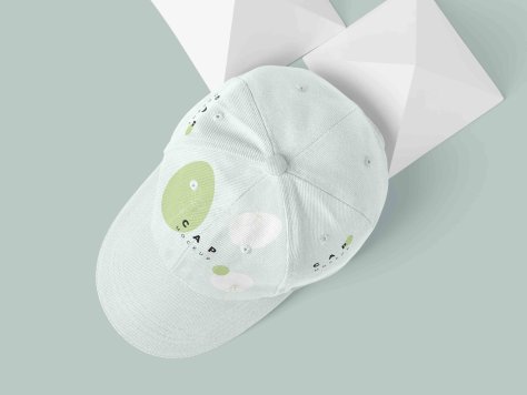 品牌VI手册帽子PS样机模板