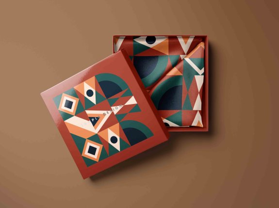 丝巾包装设计PS贴图素材