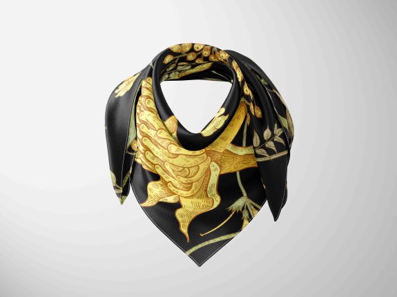 丝巾布料佩戴效果设计PS贴图素材