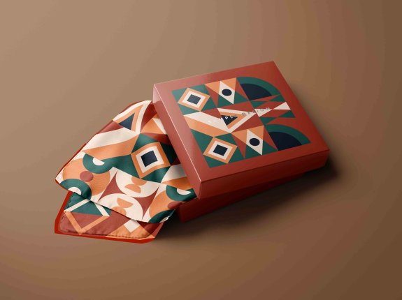 丝巾布料品牌包装PS贴图素材