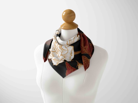 女士丝巾佩戴PS贴图素材