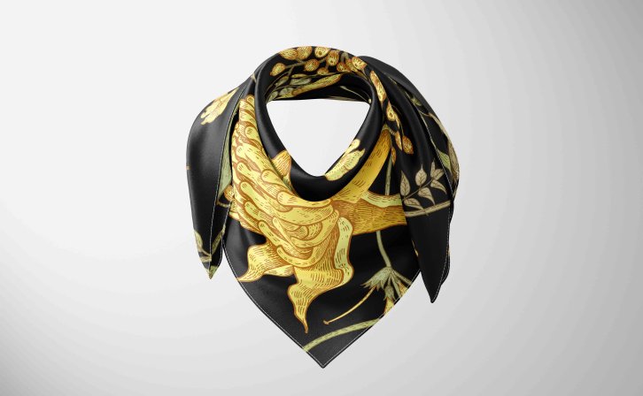 丝巾布料佩戴效果设计PS贴图素材