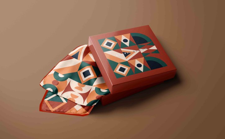 丝巾布料品牌包装PS贴图素材