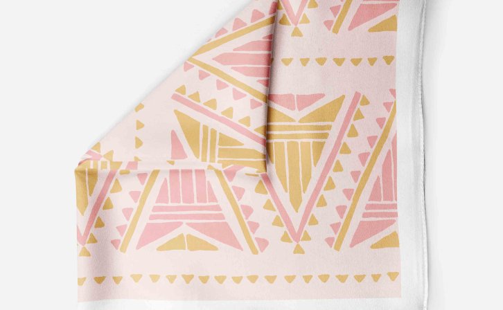 丝巾折叠效果图psd贴图素材