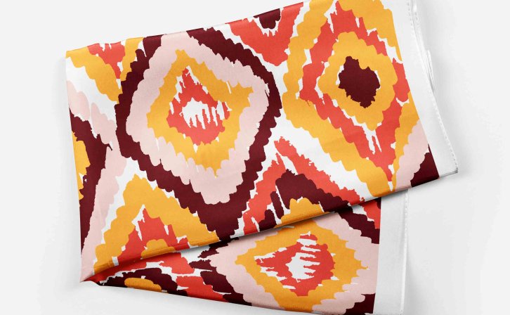 丝巾折叠设计psd贴图素材