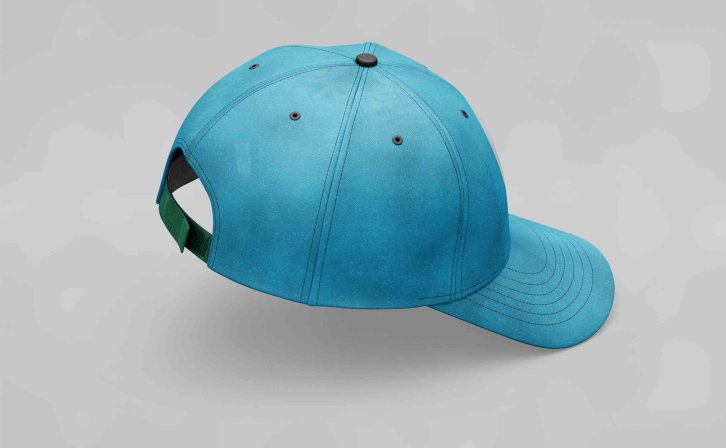 品牌帽子侧面设计PS样机模板素材