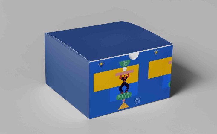 品牌帽子包装PS样机贴图模板