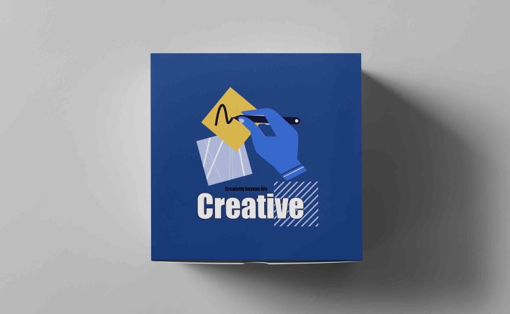 品牌帽子包装盒设计PS样机贴图模板