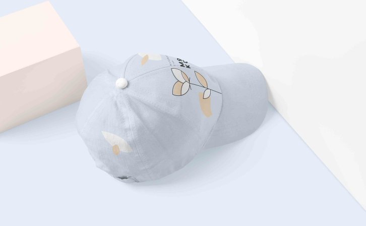 品牌帽子设计PSD样机模板