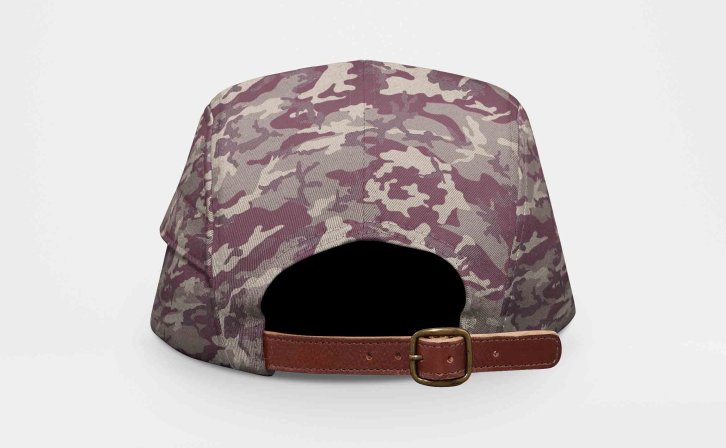 品牌迷彩帽子设计PSD贴图样机模板